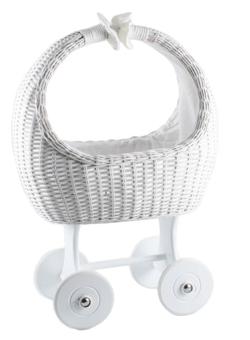 Se Dukkevogn / Vugge kurveflet hvid ✔ Kæmpe udvalg i ImageToys ✔ Hurtig levering: 1 - 2 Hverdage samt billig fragt - Varenummer: MMA-1751852 og barcode / Ean: &